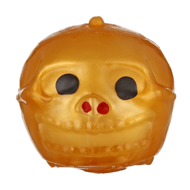 High Quality Promotional Novelty Design Environmental-Friendly Colorful TPR Squeeze Skull Splat Ball Toys