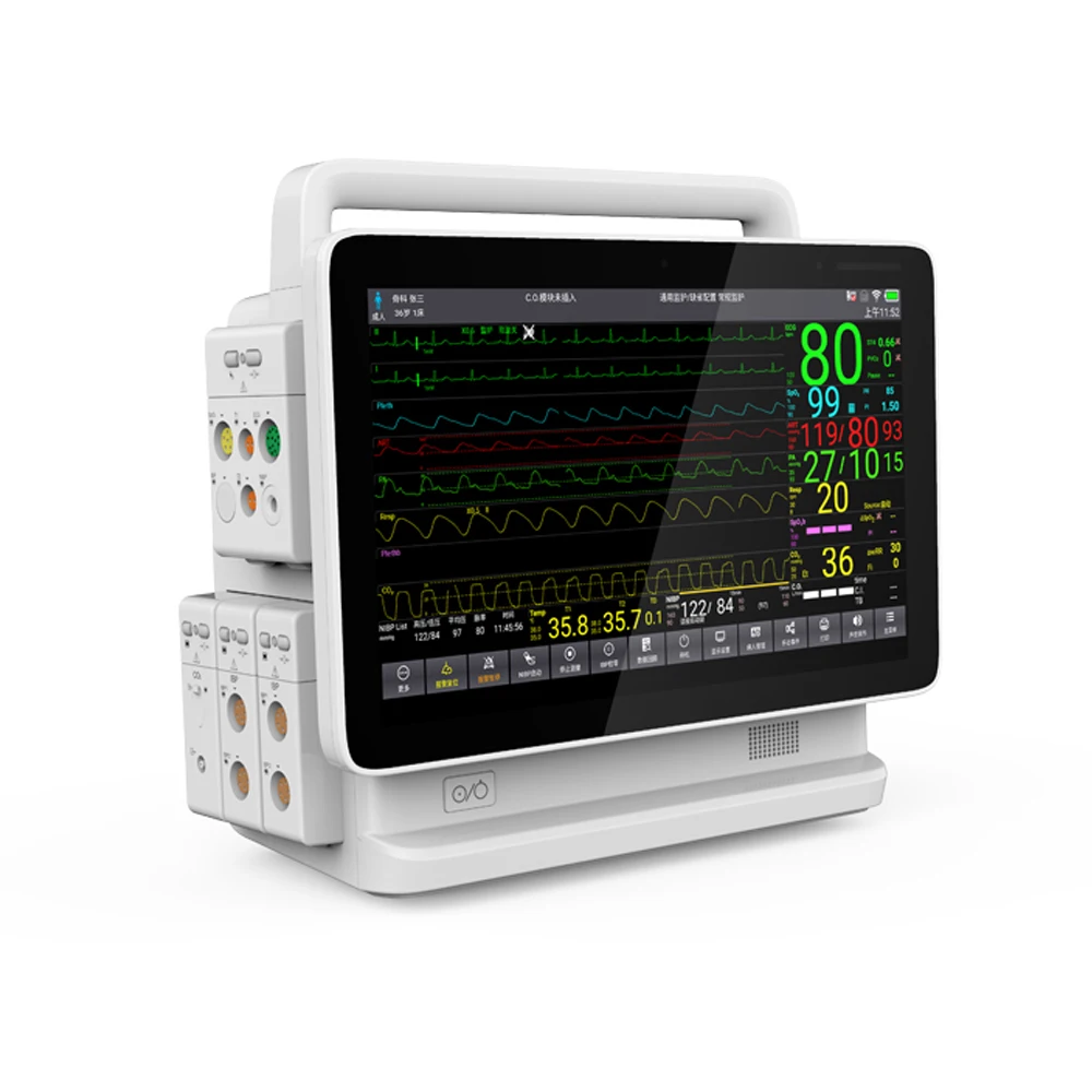New Touch Screen Icu Patient Monitor Portable Patient Monitor Hospital Multi Parameter Patient Monitor Price