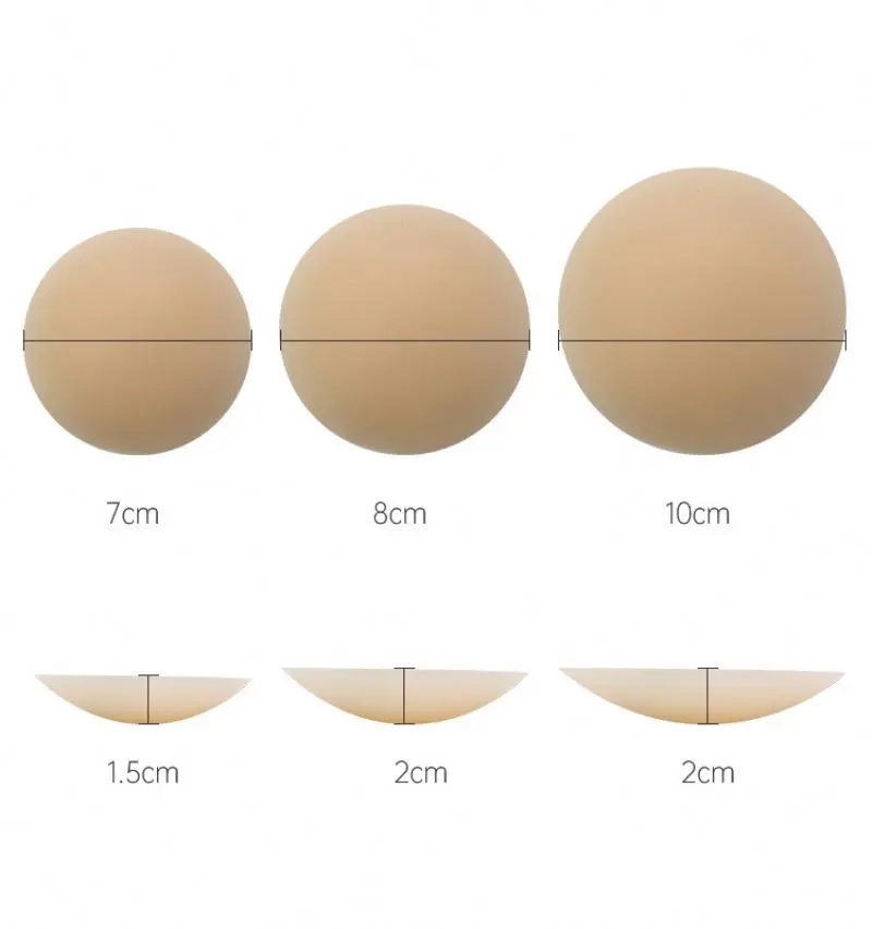 DoubleDuDu Silicone Nipple Pasties Sexy Women Nude Solid Silicone Color Design Invisible Covers