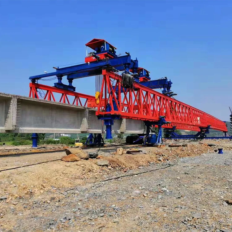 stable quality box type overhead bridge girder construction launching crane 100 ton