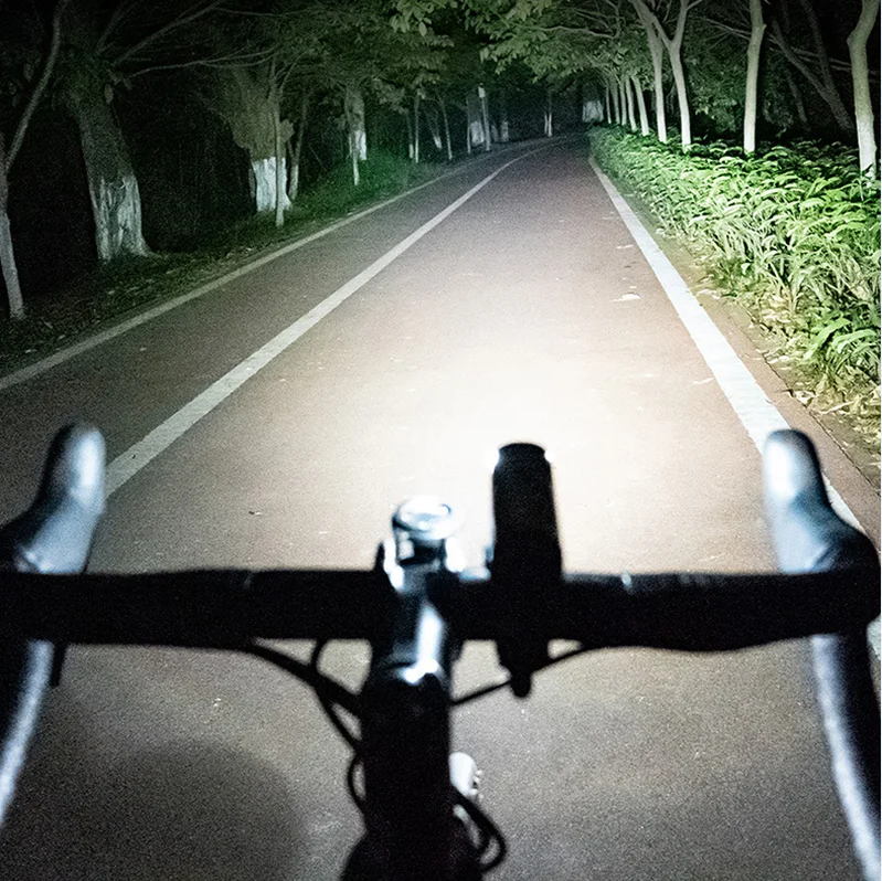 Профессиональный светодиодный велосипедный фонарь с защитой от головокружения, алюминиевый велосипедный передний фонарь с USB-зарядкой, IP66, водонепроницаемый с 6 режимами освещения