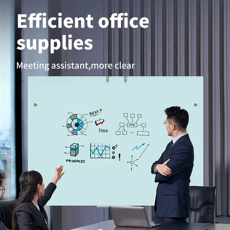 Free-Standing Magnetic Glass Whiteboard