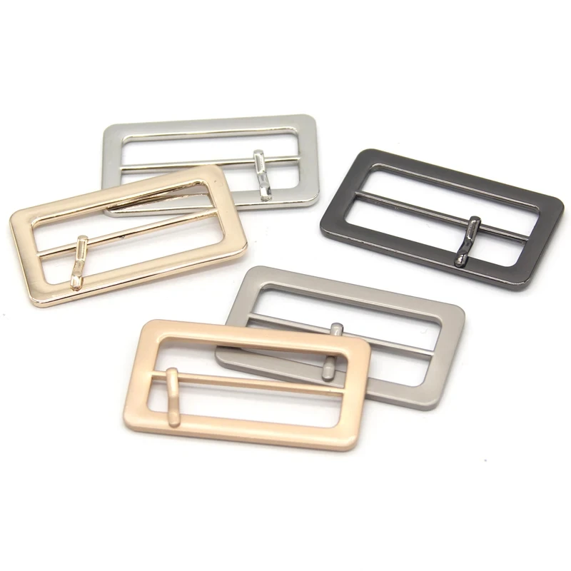 30/35/40/45/50mm Square Zinc Alloy Buckles For Belts Shoes Bag Garment Adjust Roller Pin Metal Buckle Leather DIY Crafts