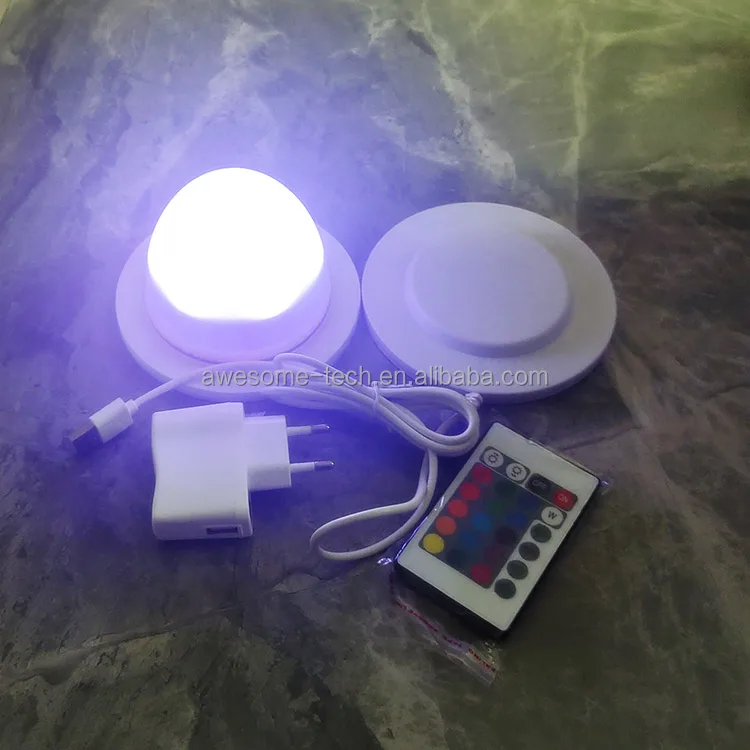 Wireless Induction Charging Led Light Base Rechargeable Battery Powered LED Furniture Fixture Replacement Spare Lights