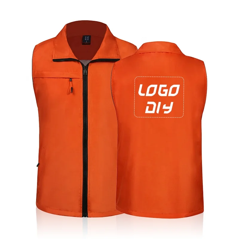 Новое поступление, композитный жилет с двойными манжетами и карманами, светоотражающий жилет