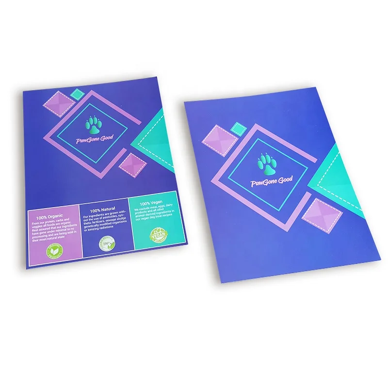 Zuoluo File Folder with Quality Paper Custom Design A4 Size Presentation Folder with 300gsm Art Paper