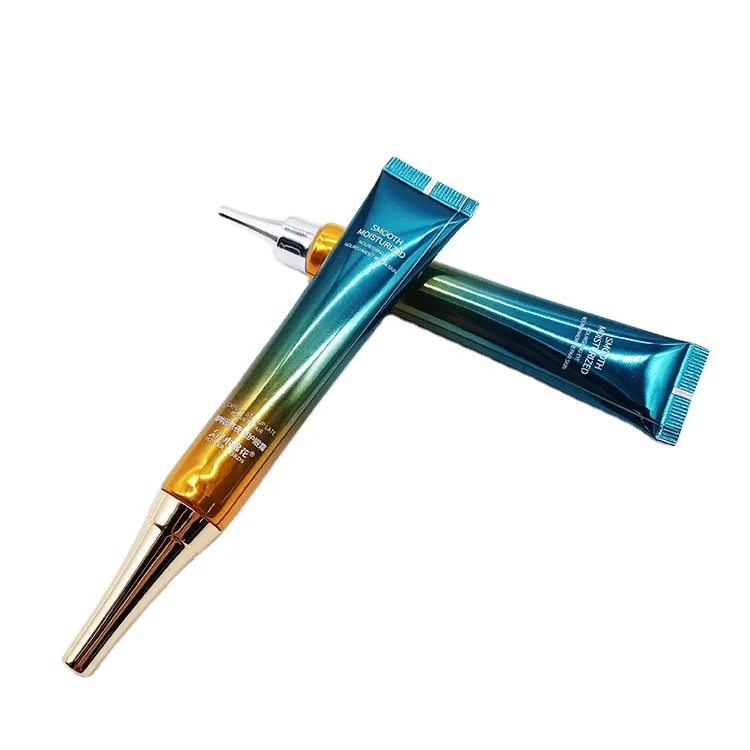 Роскошная алюминиевая пластиковая трубка с заостренной головкой смешанных цветов 25 г для крема для рук и ухода за кожей