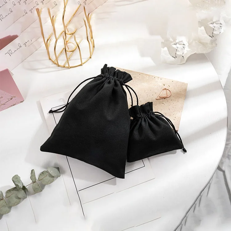 Small Cotton Pouch Pouch Bag Cotton Muslin Jewelry Bag Cotton Canvas Jewelry Pouch