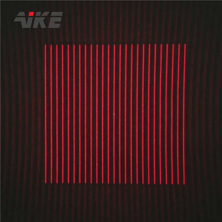 650nm 25 lines Square DOE  Diffractive Optical Elements laser diode module for Face Recognition