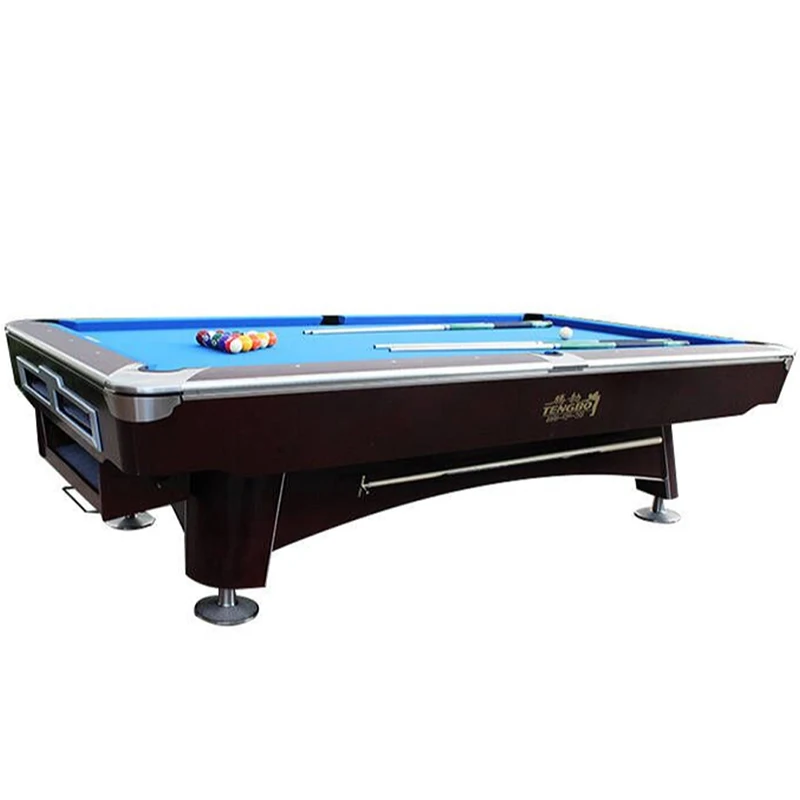 Solid wood International tournament standard billiard pool table 8ft 9ft 6 slate pool table
