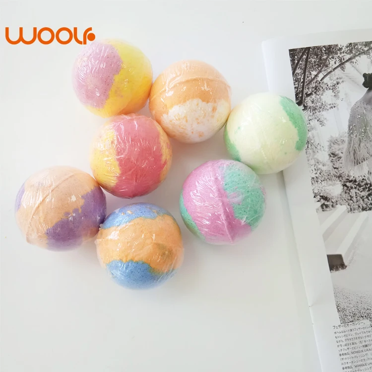 Bathroom 100% Natural Bubble Bath Bomb Organic Essential Oil Fizzy Ball Made bath fizzies OEM Spa Bathbombs