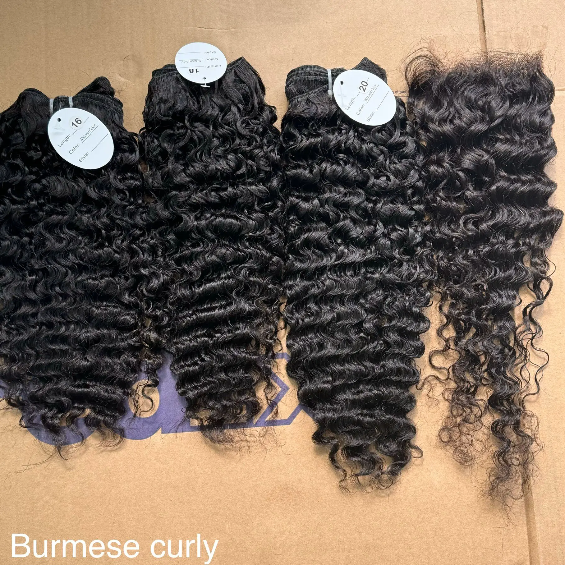 deep wave human hair extensions wholesale virgin raw burmese curly hair cuticle aligned cambodian raw hair