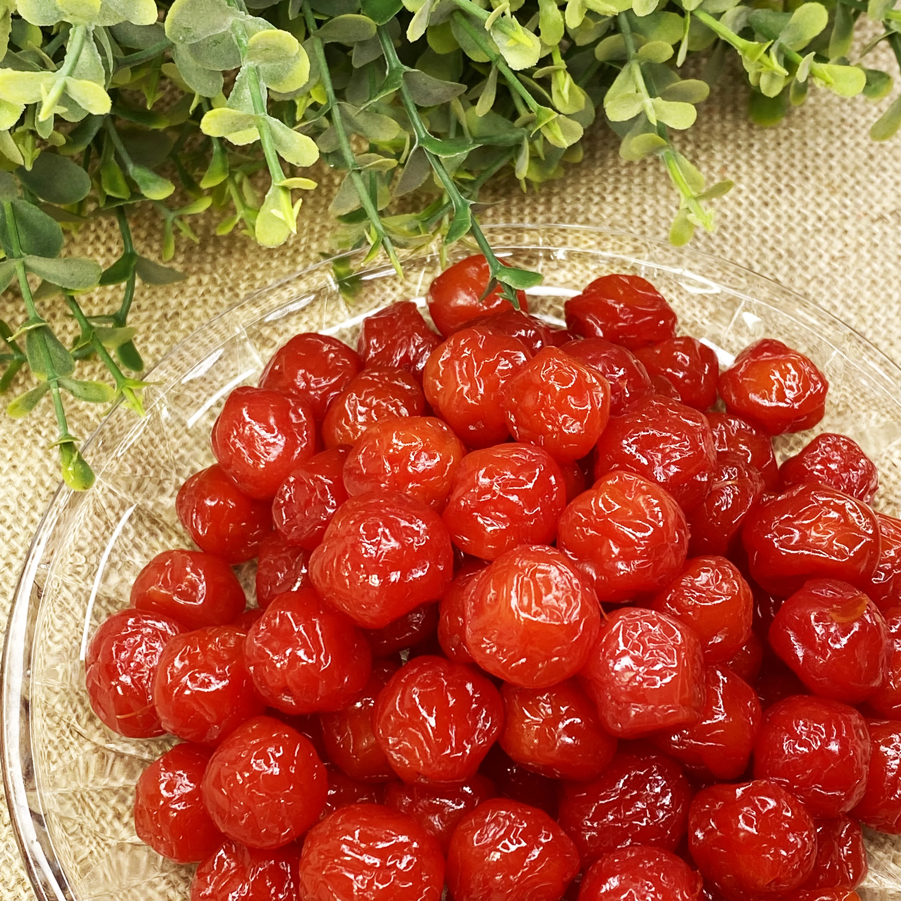 Hot selling China Dried Fruit  pearl plum preserved fruit snacks food for cake Red cherry plum