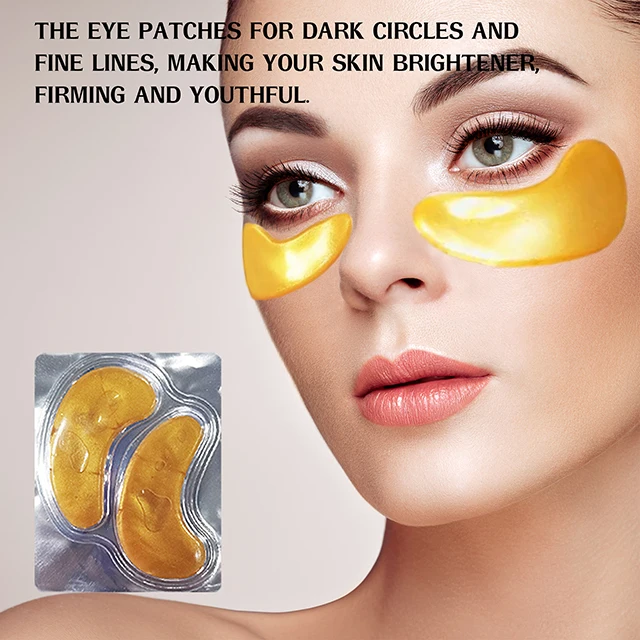 Новинка, набор для дизайна, патч-маска, Антивозрастная маска с логотипом клиента, коллагеновые 24K золотые увлажняющие маски для глаз для женщин