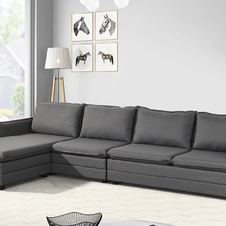 Sofa Set Furniture Customizable Deep Seating Couch Sectional Living Room Combination Sofa Set 7 Seater Corner Sofa