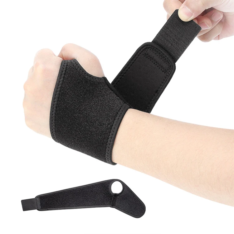 Custom Logo adjustable Adult Wristband Durable Polyester and Nylon Splint Brace for Sports Fitness Weightlifting Gym Tennis