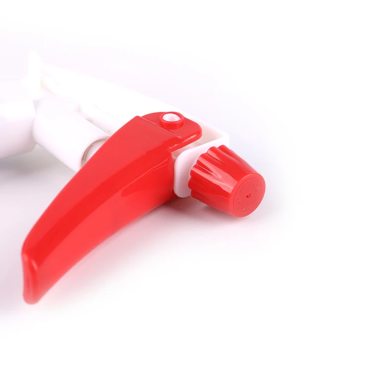 28/400 Red White Plastic Trigger Hand Pump Water Trigger Sprayer With Professional Non Spill