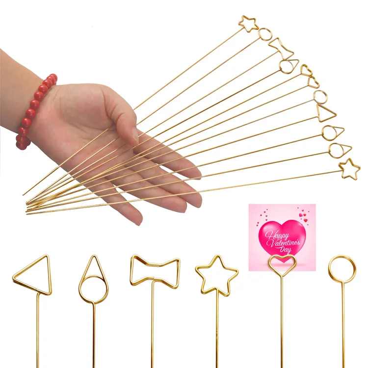 Cake Flower Accessories Decoration Craft Clip Card Note Photo Memo Holder Metal Clamp Card Holder