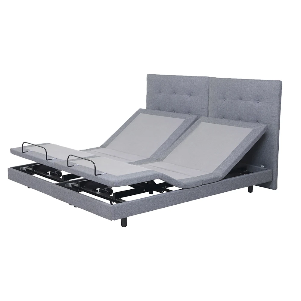 Modern Bedroom Furniture Remote Control King Size Split Therapy Electric Adjustable Bed