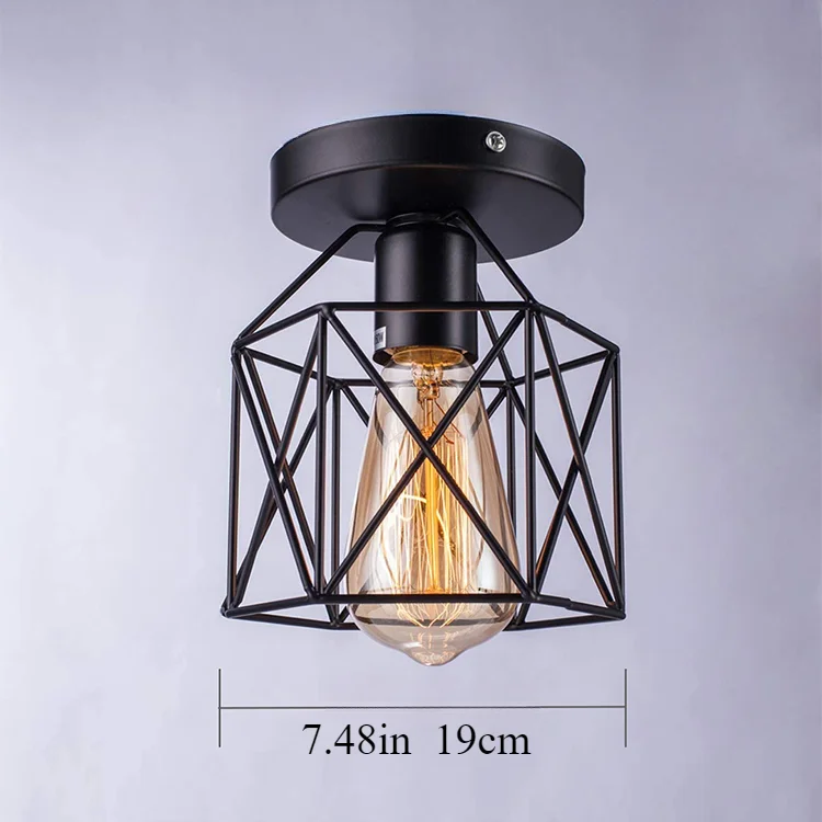 Best-selling Popular Bedroom Bedside Chandelier Fashion Hollow Square Restaurant Bar E27 Pendant Light
