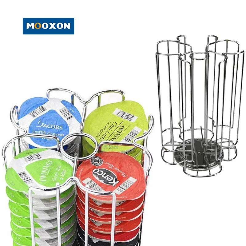 Kitchen Accessories Black Nespresso Capsules Espresso 32 Pod Coffee Rack Stand Organizer Iron Storage Tassimo Capsule Holder