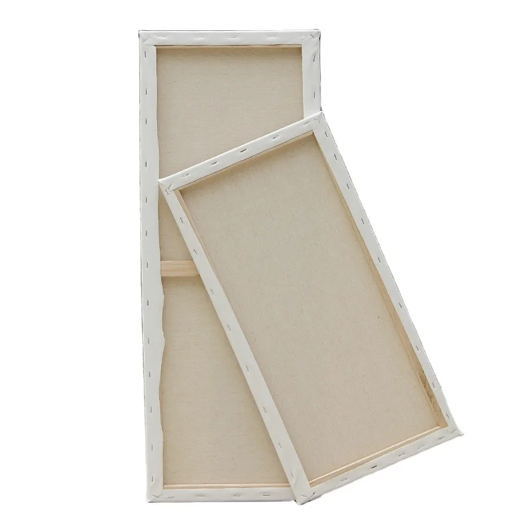 
30*90cm wholesale fine plain art painting 380g stretched blank cotton wood canvas boards panel for acrylic oil paint 