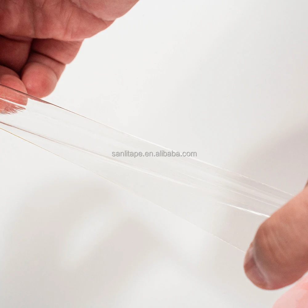 Manufacturer Wholesale Acrylic Glue Double Sided Adhesive PET Polyester Tape Red Film Liner