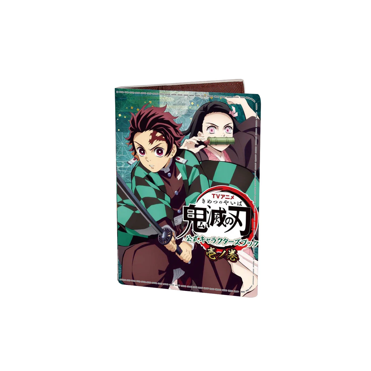 Кожаный чехол для паспорта Kimetsu No Nezuko Tanjirou косплея