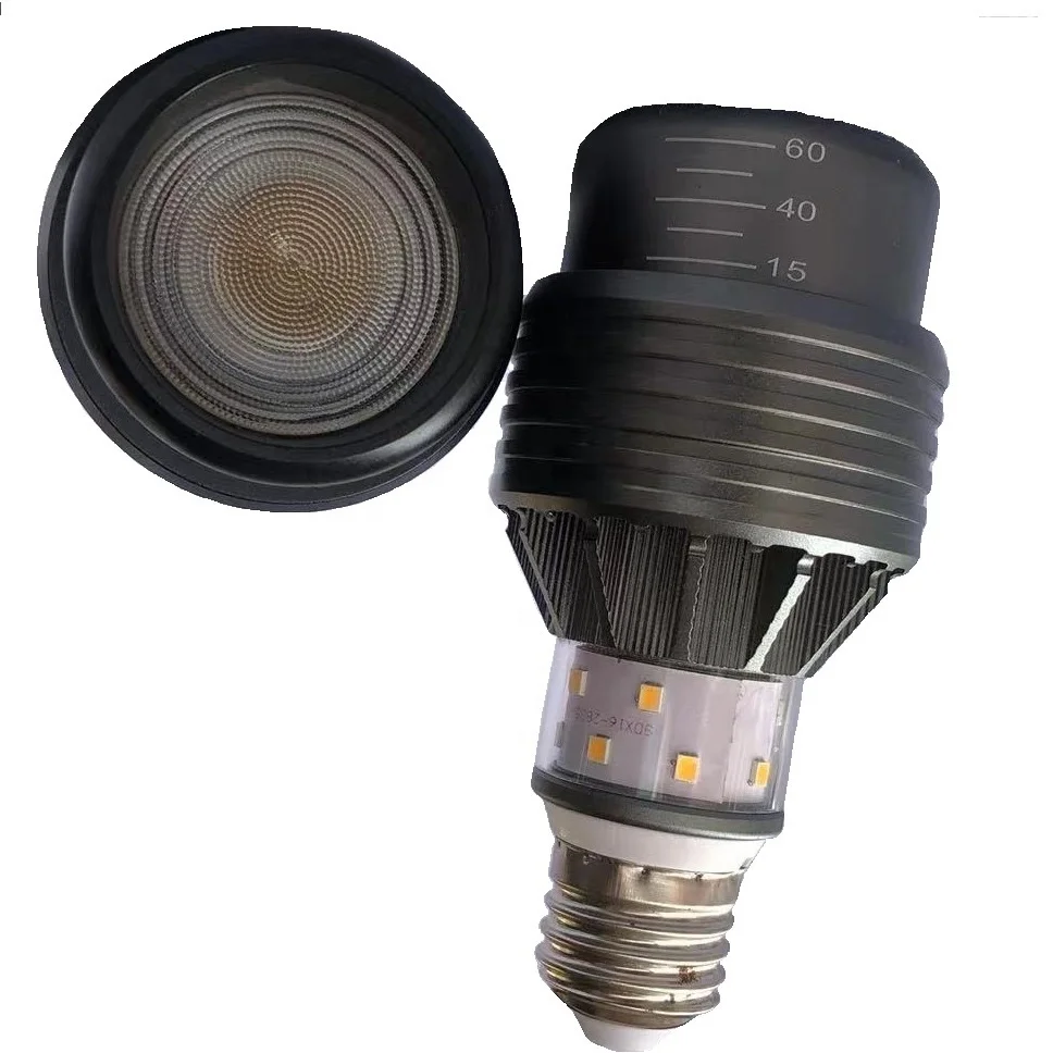 Ceiling pendant lamp spotlight 15 40 60 degree three beam angle all in one zoomable side light e27 par20 led bulb