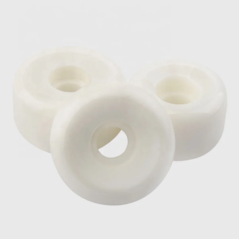 102A 55D 52MM white custom oem blank street skateboard skate board wheels
