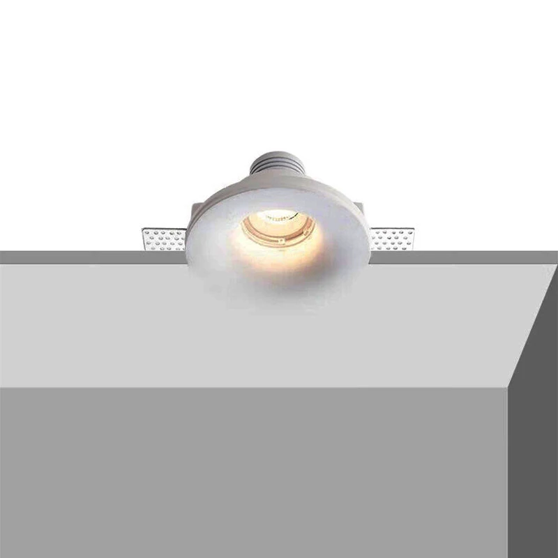 High quality Led Gypsum Lamp Living Room Corridor Intelligent Embedded Slim Ceiling Plaster Anti Glare Spotlights