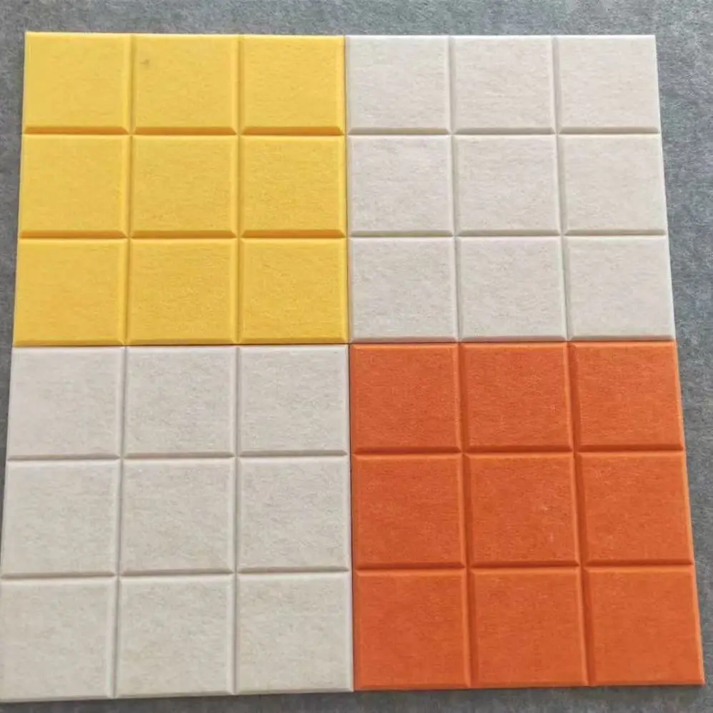 100% Recycle PET Acoustic Panels sound absorbing Material Polyester Felt Acoustic panels