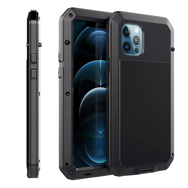 360 Full Protect Metal Shockproof Doom Armor Phone Cover for Samsung S21 Note 20 Ultra S10,for oneplus nord armor case