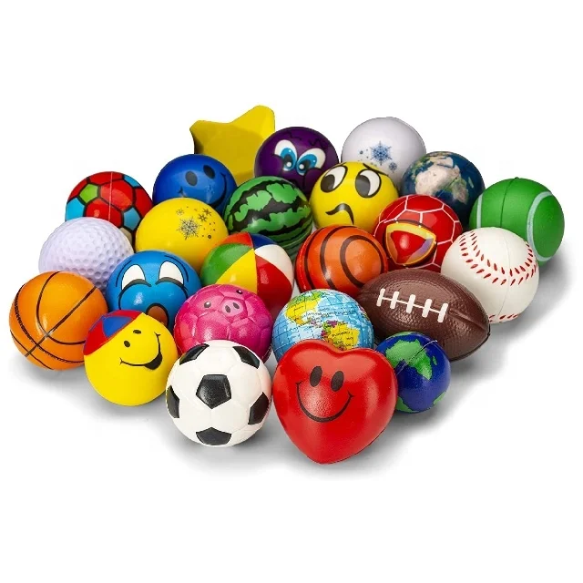 Wholesale custom funny PU anti stress ball foam antistress balls