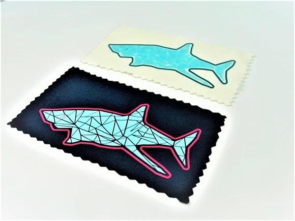 Factory wholesale custom shark silicone printing heat transfer 3d transfer label
