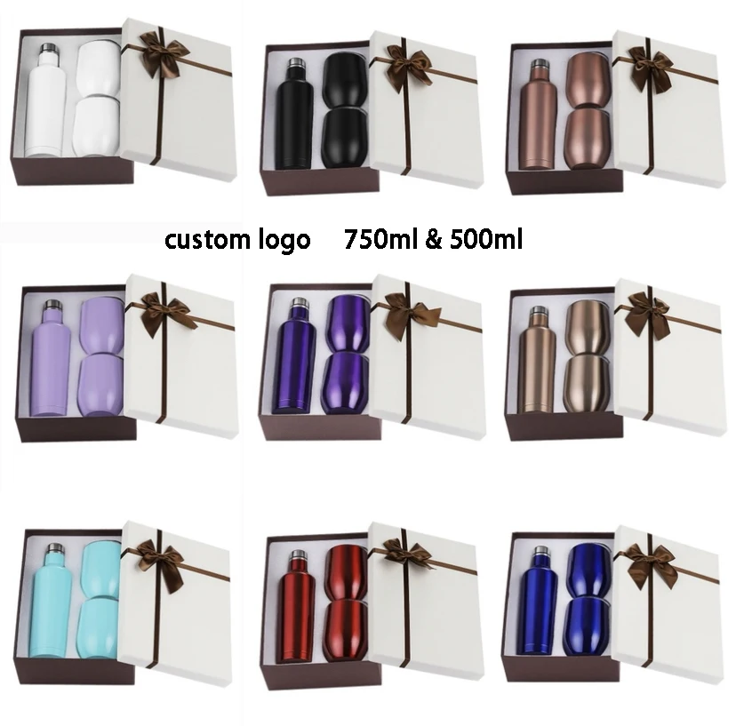 2024 Trending Free To Match New Arrival Products Gift box Corporate Candle Christmas Business Bath Wine Tumbler Vacuum Flask Set