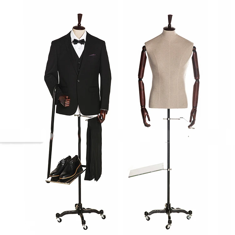 Manera de alta calidad barata de cuerpo superior maniqui hombres traje masculino maniqui
