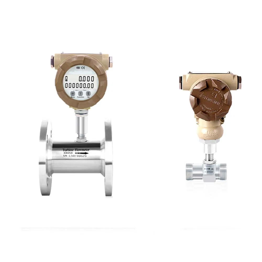 High Precision Liquid Turbine Flow Meter Stainless Steel Digital Vegetable Oil Ethanol Flowmeter 4-20ma Turbine Flow Meter Price