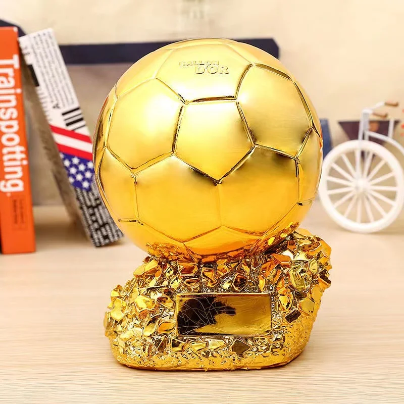 Custom Soccer Match Resin Trophy Gold Medal Soccer  Trophy Resin Handicraft