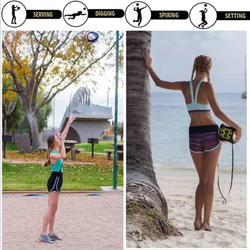 Soccer Volleyball Rugby Trainer Football Kick Throw Solo Practice Training Aid Control Skills Adjustable Waist Belt