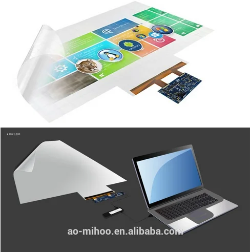 Best Price advertising equipment capacitive touch foil,multi touch film,touch screen film