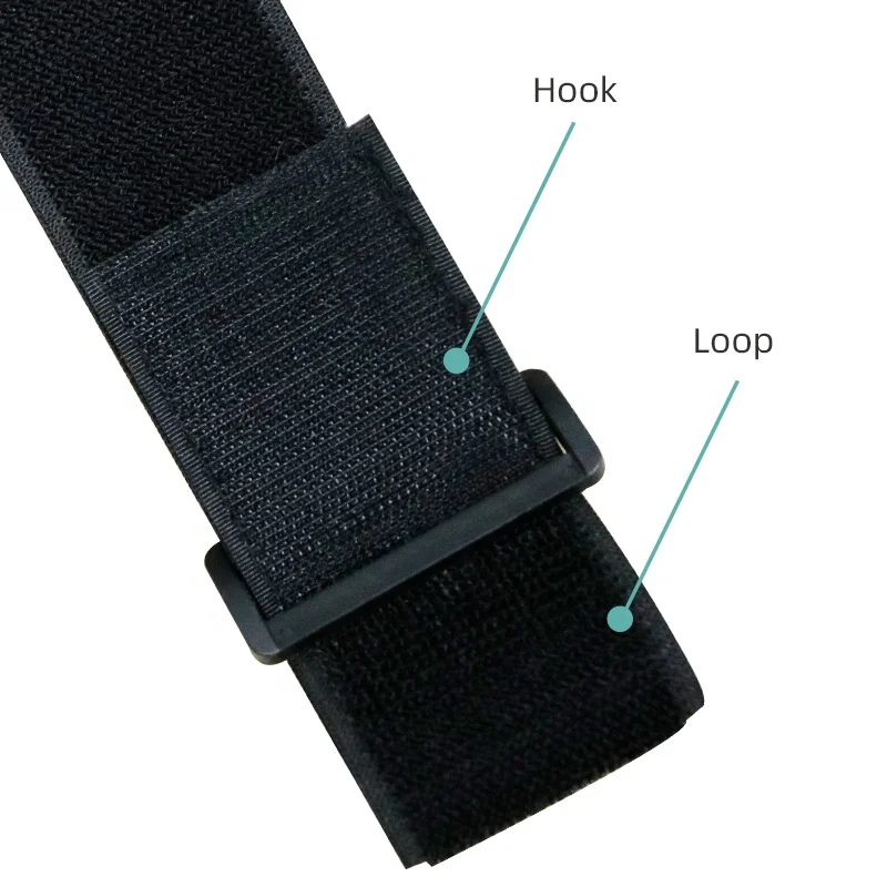 
Customized logo, hook-and-loop elastic cable ties of various specifications, flexible and adjustable binding circumference 