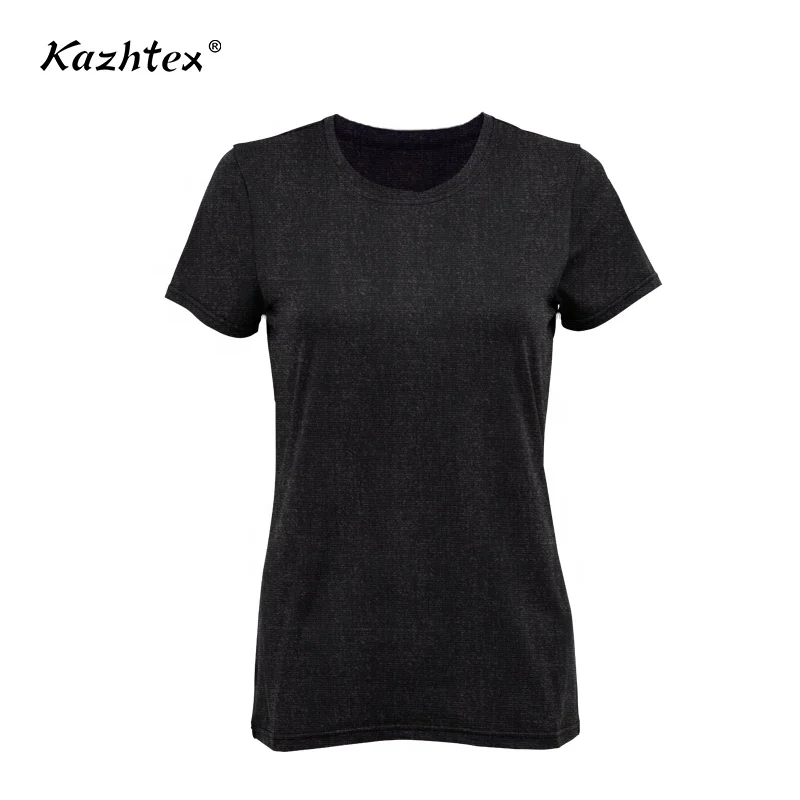 Антибактериальная трикотажная одинарная майка emf экранирующая серебряная ткань