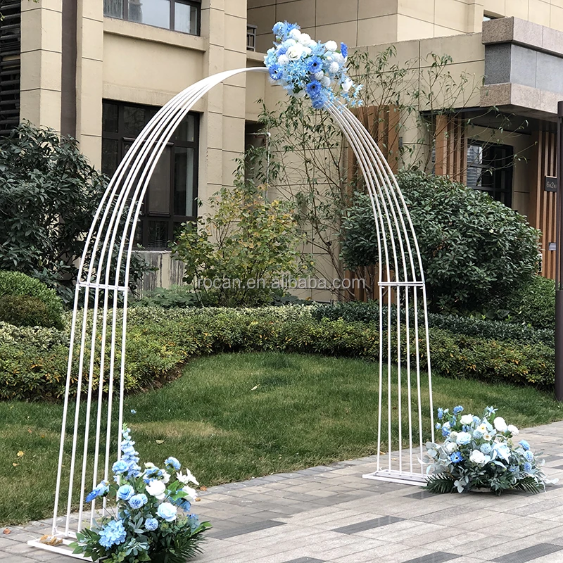 Large Wedding Entrance Arch Gold Wedding Arch White Entrance Arch Wedding Party Events