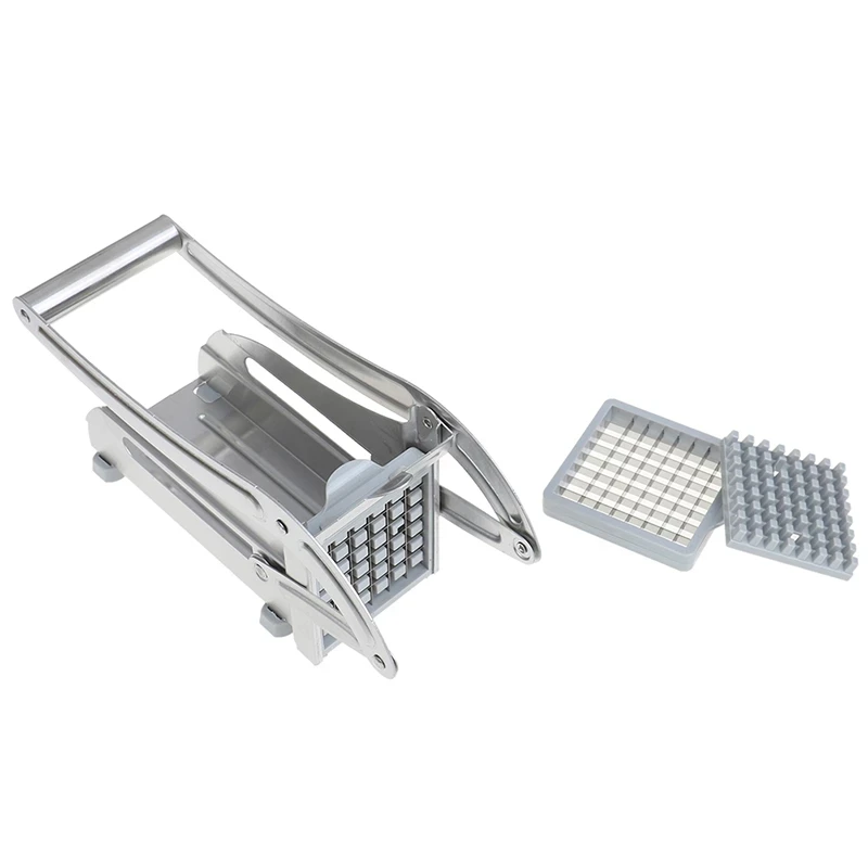 2024 Hot Selling  French Fry Cutter Professional Potato Slicer with No-slip Suction Base Onion Chipper with 2 Blades