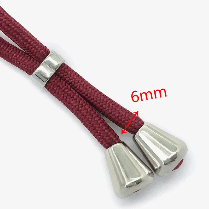 5mm-6mm  hot-selling style metal cord lock stopper cord lock for hanging rope adjustment accessories