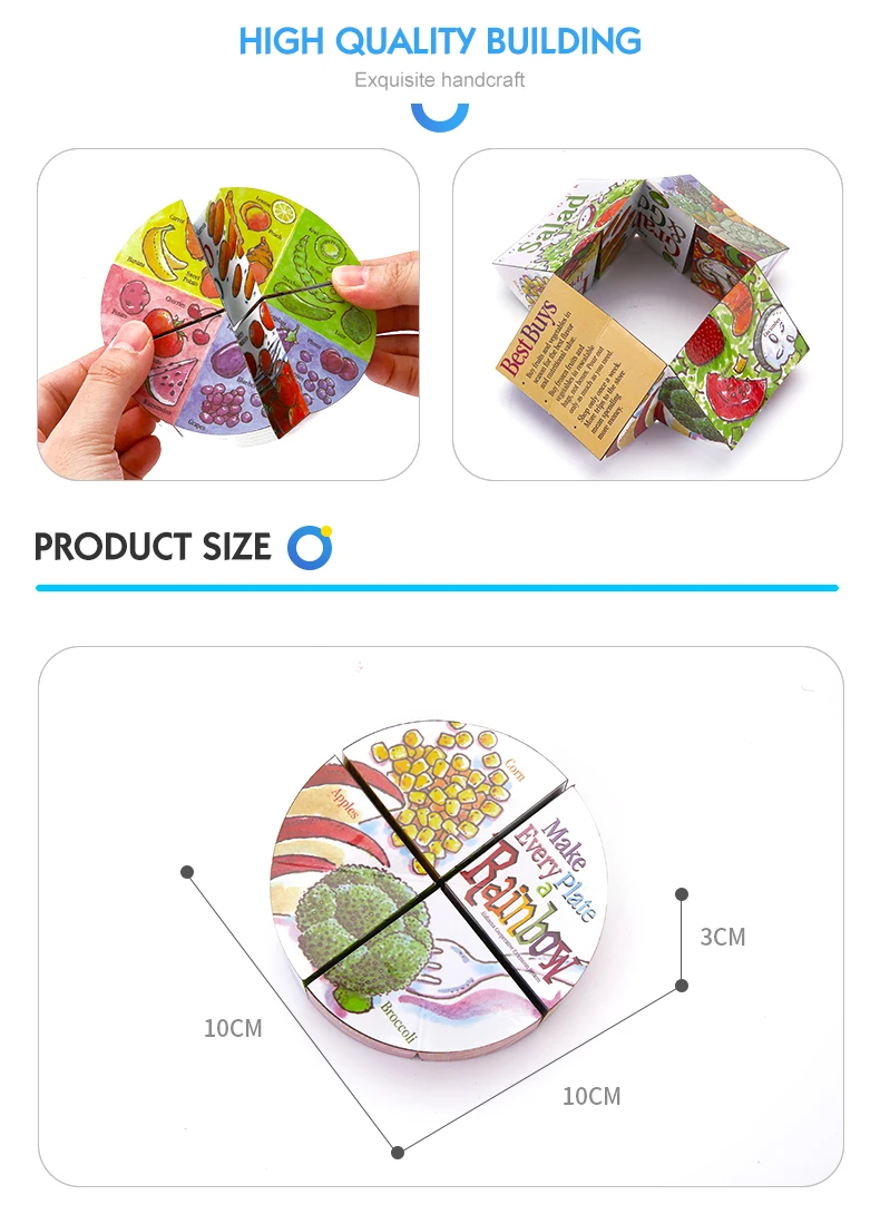 Folding infinite children toy magic folding cubes promotional gift set round magic puzzle cube