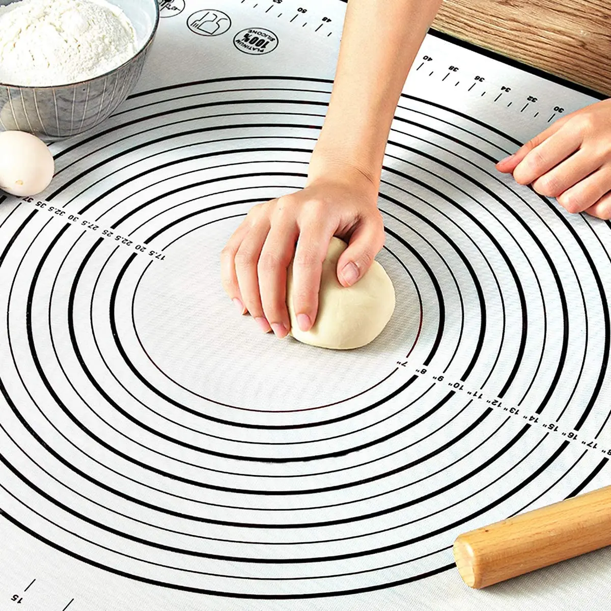 Silicone Baking Mats Sheet Pizza Dough Non-stick Maker Holder Pastry Kitchen Gadgets Cooking Tools Utensils Bakeware Accessories