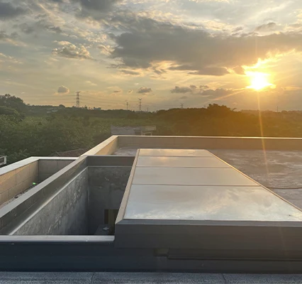 aluminum alloy frame double glass sliding windows sales factory price aluminum sky view skylight roof window automatic