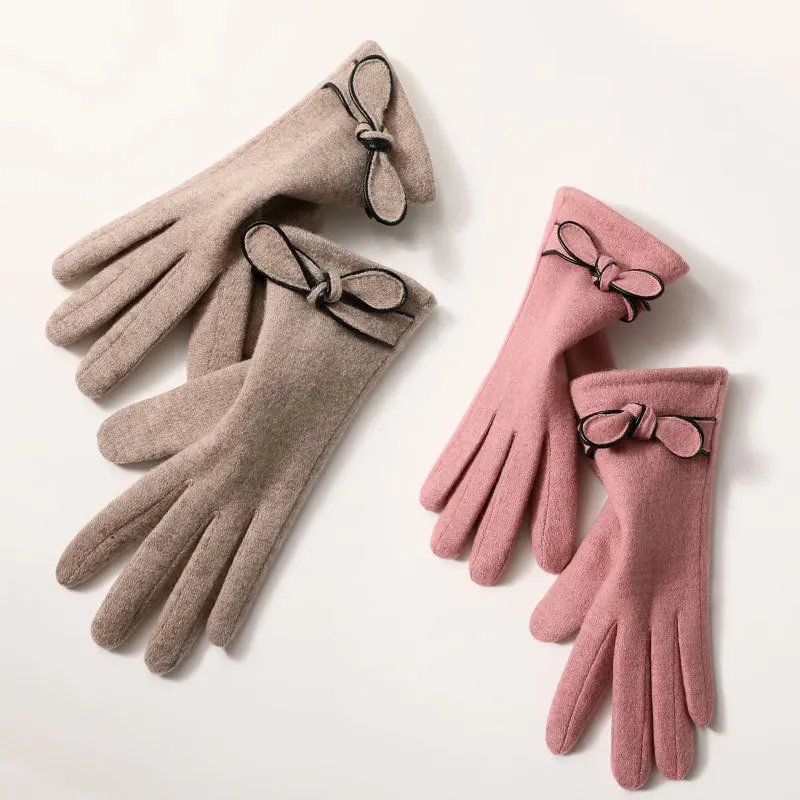 Classic Winter Fashion Wool Women Gloves Cashmere New Style Gloves